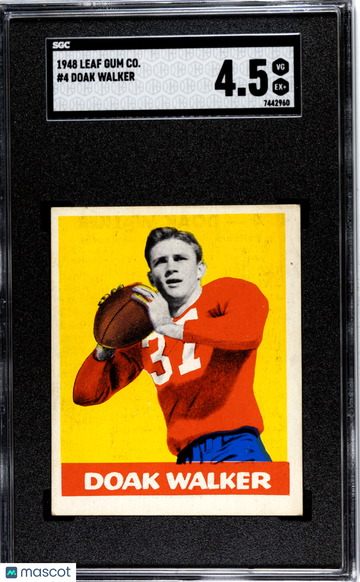1948 Leaf Gum Co. Doak Walker #4 SGC 4.5