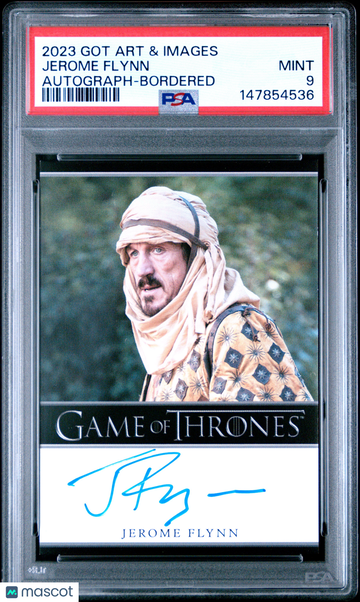 2023 Rittenhouse Game Of Thrones Art & Images Autographs Jerome Flynn Bordered PSA 9
