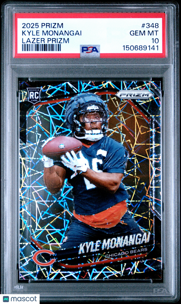2025 Panini Prizm Kyle Monangai #348 Lazer Rookie PSA 10