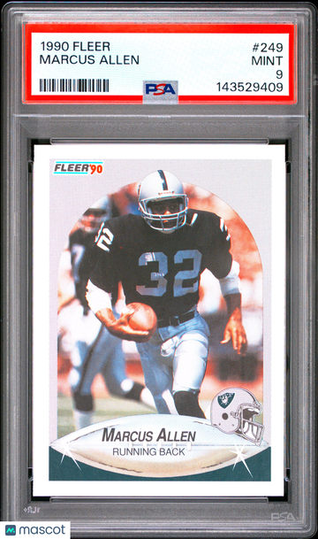 1990 Fleer Marcus Allen #249 PSA 9