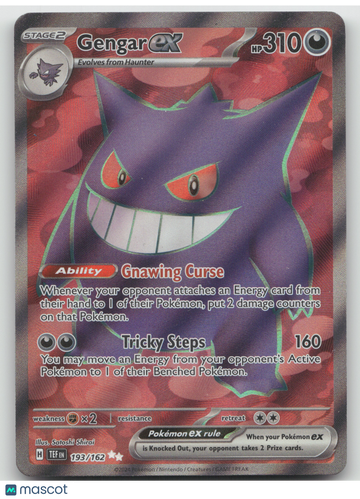2024 Temporal Forces Gengar ex Secret Rare #193/162