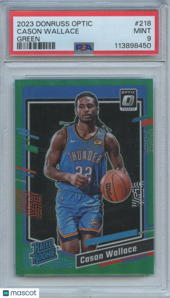 2023 Panini Donruss Optic Cason Wallace #218 Optic Rookie PSA 9