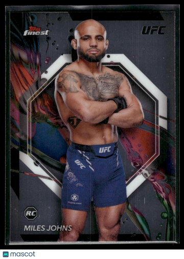 2024 Topps Finest UFC Miles Johns #3 RC