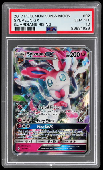 2017 Pokemon Sun And Moon Guardians Rising Sylveon Gx PSA 10