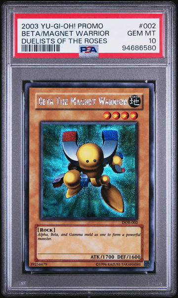 2003 Yu-Gi-Oh! Duelists of the Roses Promo Beta The Magnet Warrior #002 PSA 10