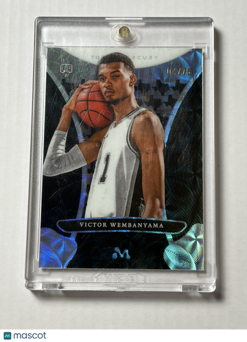 2023-24 Topps Mercury Victor Wembanyama #9 Texas Kaleidoscope Refractor 04/75 Spurs Rookie Near Mint