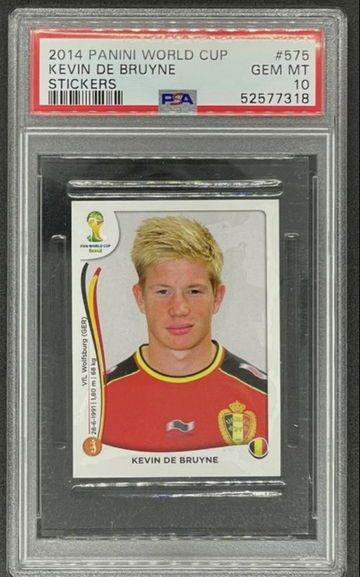 2014 Panini World Cup Stickers Kevin De Bruyne PSA 10 (SHIPS TRACKED FROM CANADA)