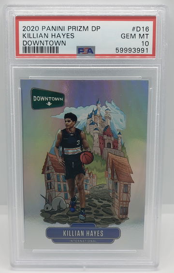 2020 PRIZM DP KILLIAN HAYES DOWNTOWN D-16 PSA 10