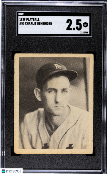 1939 Playball Charlie Gehringer #50 SGC 2.5