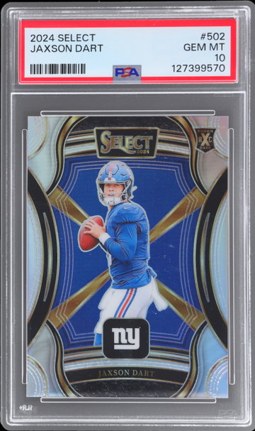 2024 Panini Select Jaxson Dart '25 Xrc Prizm Redemption PSA 10
