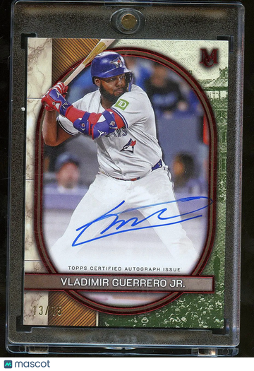 Vladimir Guerrero Jr. 2025 Topps Museum Collection Auto Green /15 Toronto Blue Jays