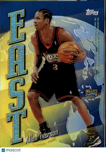 1999 Topps East West Refractor Gary Payton EW9 Trading Card Seattle SuperSonics NBA
