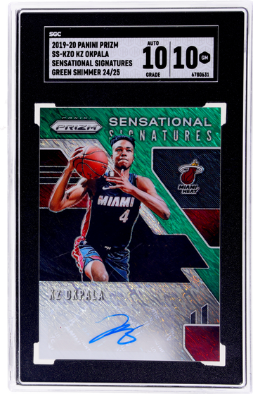 2019-20 Panini Prizm Sensational Signatures KZ Okpala #SS-KZO /25 SGC 10 Auto