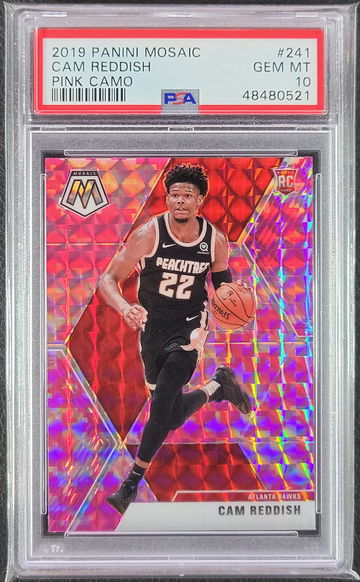 2019 Panini Mosaic Cam Reddish Pink Camo RC PSA 10