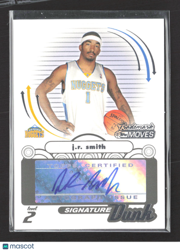 2007 Topps Trademark Moves Signature Dunk J.R. Smith #SDU-8