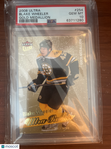 2008-09 Fleer Ultra Blake Wheeler #254 Gold Medallion Rookie PSA 10