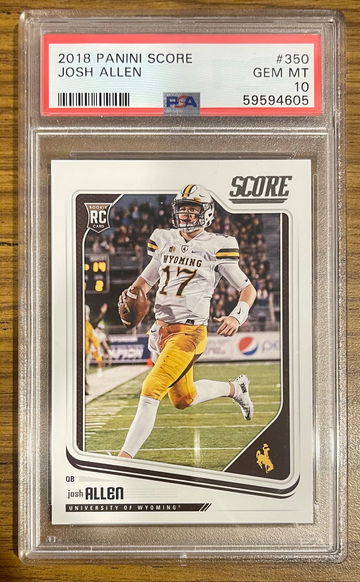 2018 Score Josh Allen PSA 10