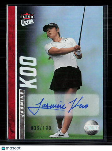 2026 Fleer Ultra Golf Jasmine Koo #63 Red Rainbow Auto /199