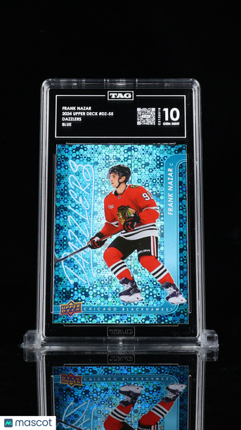 2024 Upper Deck Dazzlers Frank Nazar #DZ-55 Blue Rookie TAG 10