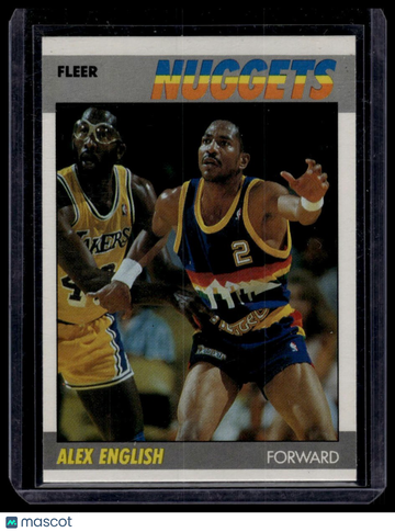 1987-88 Fleer Alex English #34