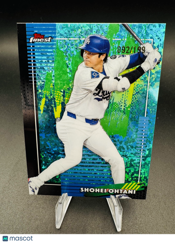 2025 Topps Finest Shohei Ohtani #50 Aqua Shimmer Refractor /199