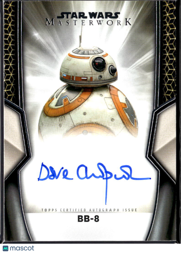 2015 Topps Star Wars Masterwork Dave Chapman Autograph #A-DC