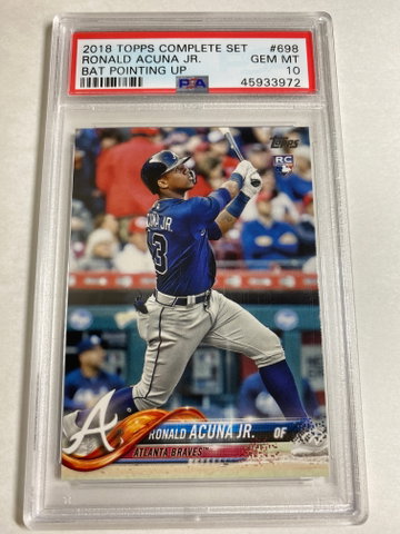 2018 TOPPS COMPLETE SET RONALD ACUNA JR PSA 10 