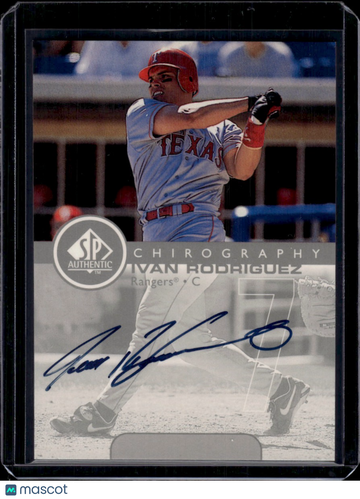 1999 Upper Deck SP Authentic Chirography Ivan Rodriguez #IR Authentic Signature