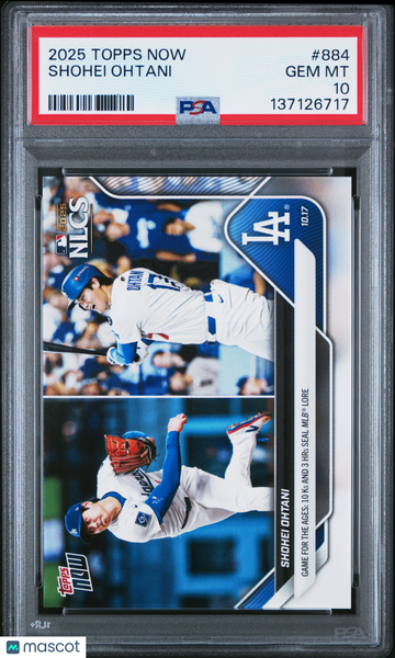 2025 Topps Now Shohei Ohtani #884 PSA 10