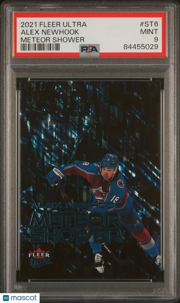 2021 Upper Deck Fleer Ultra Meteor Shower Alex Newhook #ST6 Meteor Shower PSA 9