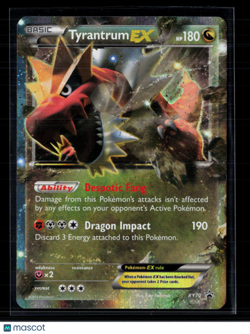 XY Tyrantrum EX Holo Black Star Promo FA #XY70