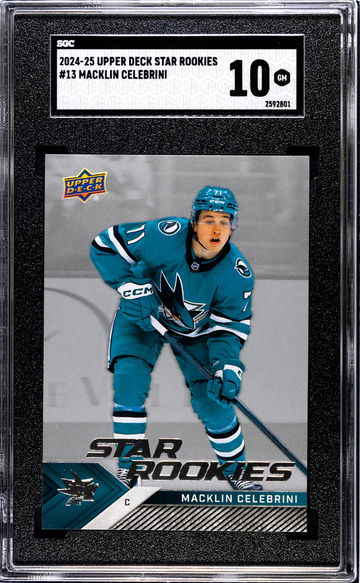 2024 Star Rookies #13 Macklin Celebrini Star Rookies Box Set SGC 10