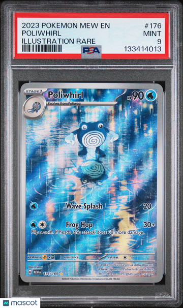 Scarlet & Violet 151 Poliwhirl Foil Illustration Rare PSA 9 #176