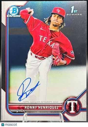 2022 Bowman - Chrome Prospects Autographs Ronny Henriquez #CPA-RH