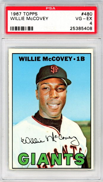1967 TOPPS WILLIE MCCOVEY PSA 4