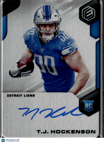 T.J. Hockenson 2019 Panini Elements RC Auto Detroit Lions