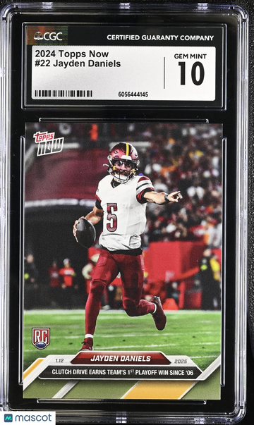 2024 Topps Now Jayden Daniels #22 CGC 10