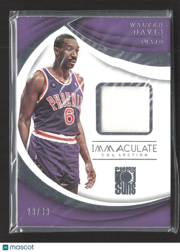 2018 Panini Immaculate Collection Walter Davis #SW-WDV 28/49 Game-worn material