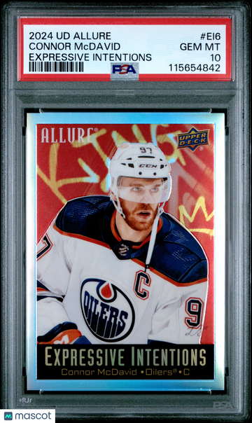 2024-25 Upper Deck Allure Expressive Intentions Connor McDavid #EI6 PSA 10