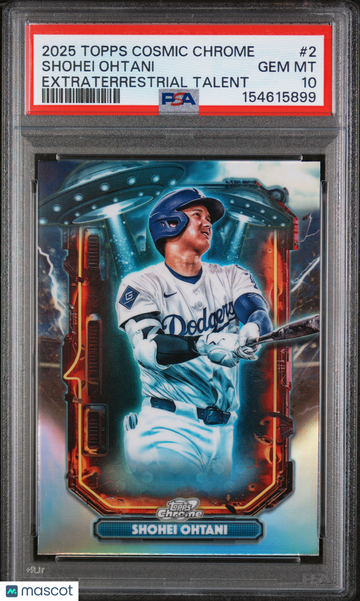Shohei Ohtani 2025 Topps Cosmic Chrome #2 Extraterrestrial Talent