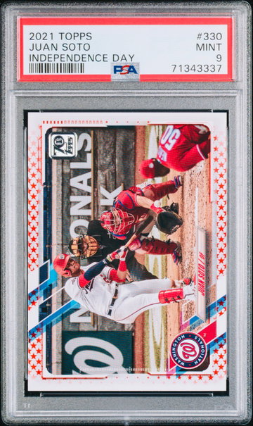 Juan Soto Independence Day /76 SP 2021 Topps 