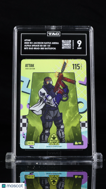 2025 Bo Jackson Battle Arena Attak/Dak Prescott #RAD-385 80's Rad Battlefoil TAG 9