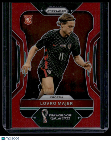 2022 Panini Prizm World Cup: Red Lovro Majer #60 SN