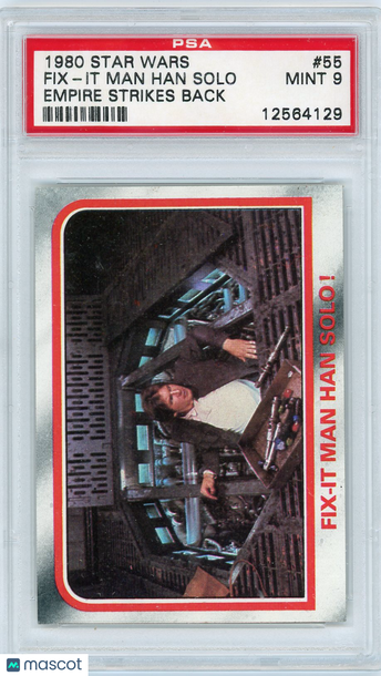 1980 Star Wars Empire Strikes Back Fix-It Man Han Solo! #55 PSA 9