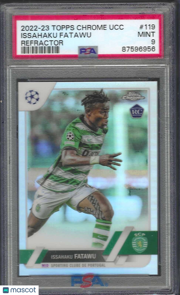 2022-23 Topps Chrome UEFA Club Competitions Issahaku Fatawu #119 Refractor PSA 9