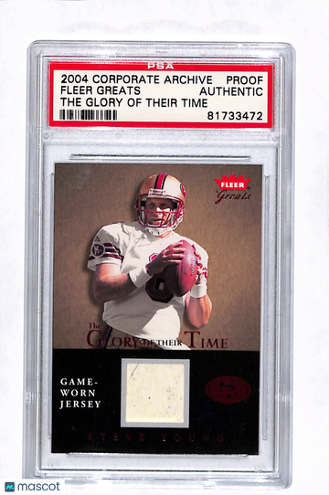 2004 Corporate Archives 2004 Fleer Greats #PROOF The Glory Of Their Time PSA A