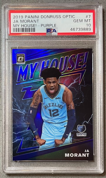 2019-20 Donruss Optic JA Morant My House PSA 10