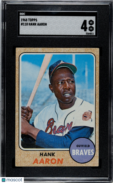 1968 Topps Hank Aaron #110 SGC 4