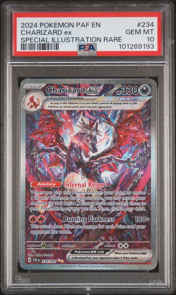 2024 Pokemon Scarlet and Violet Paldean Fates Special Illustration Rare Charizard Ex #234 PSA 10