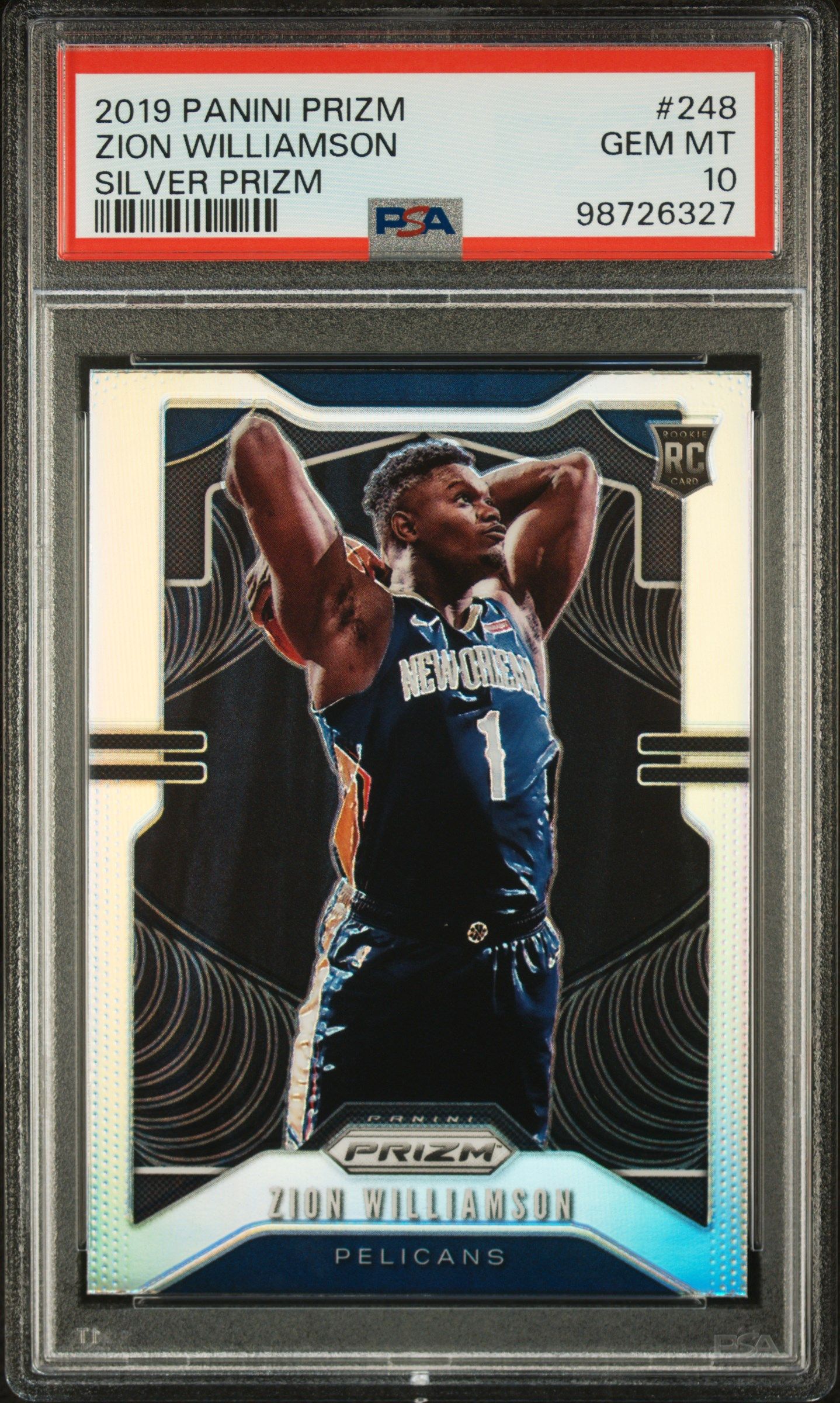 2019 Prizm Zion Williamson Silver #248 PSA 10 | Card Ladder